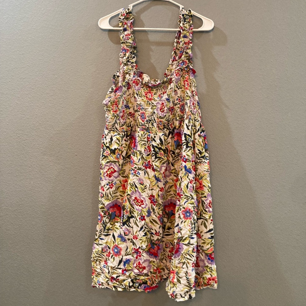 floral print beach dress